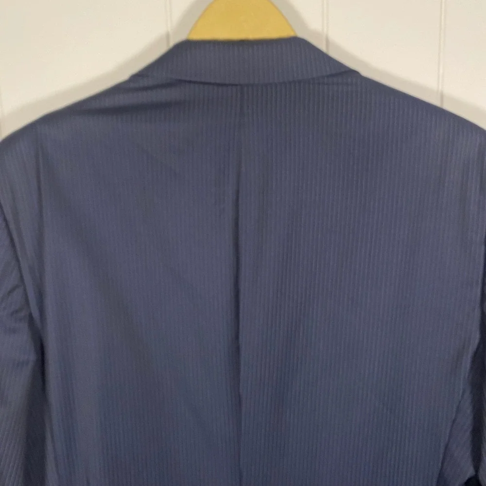 Brooks‎ Brothers 43R 1818 Madison Navy Pinstripe Wool Blazer Suit Jacket Italy